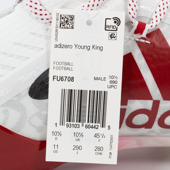Adidas Adizero New Reign \'Floral - Red\' FU6708 Football Cleats size 9 - 13 main image 10